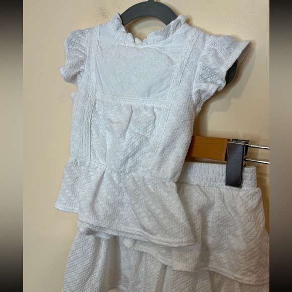 River Island Embroidered Peplum Knit Skirt Set - Picture 2 of 3